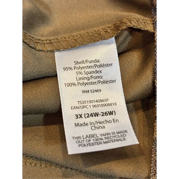 Terra & Sky plus size leopard ladies blouse size 3X - Picture 11 of 11